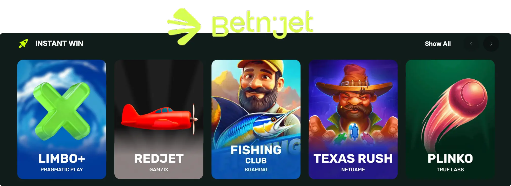 instant win and crash games betnjet 